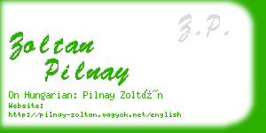 zoltan pilnay business card